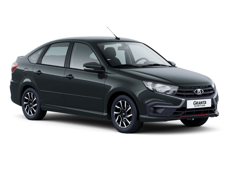 Купить Lada Granta Sportline Лифтбек в Томске - СЕРЕБРИСТО-ТЕМНО-СЕРЫЙ "БОРНЕО" (633) - МЕТАЛЛИК